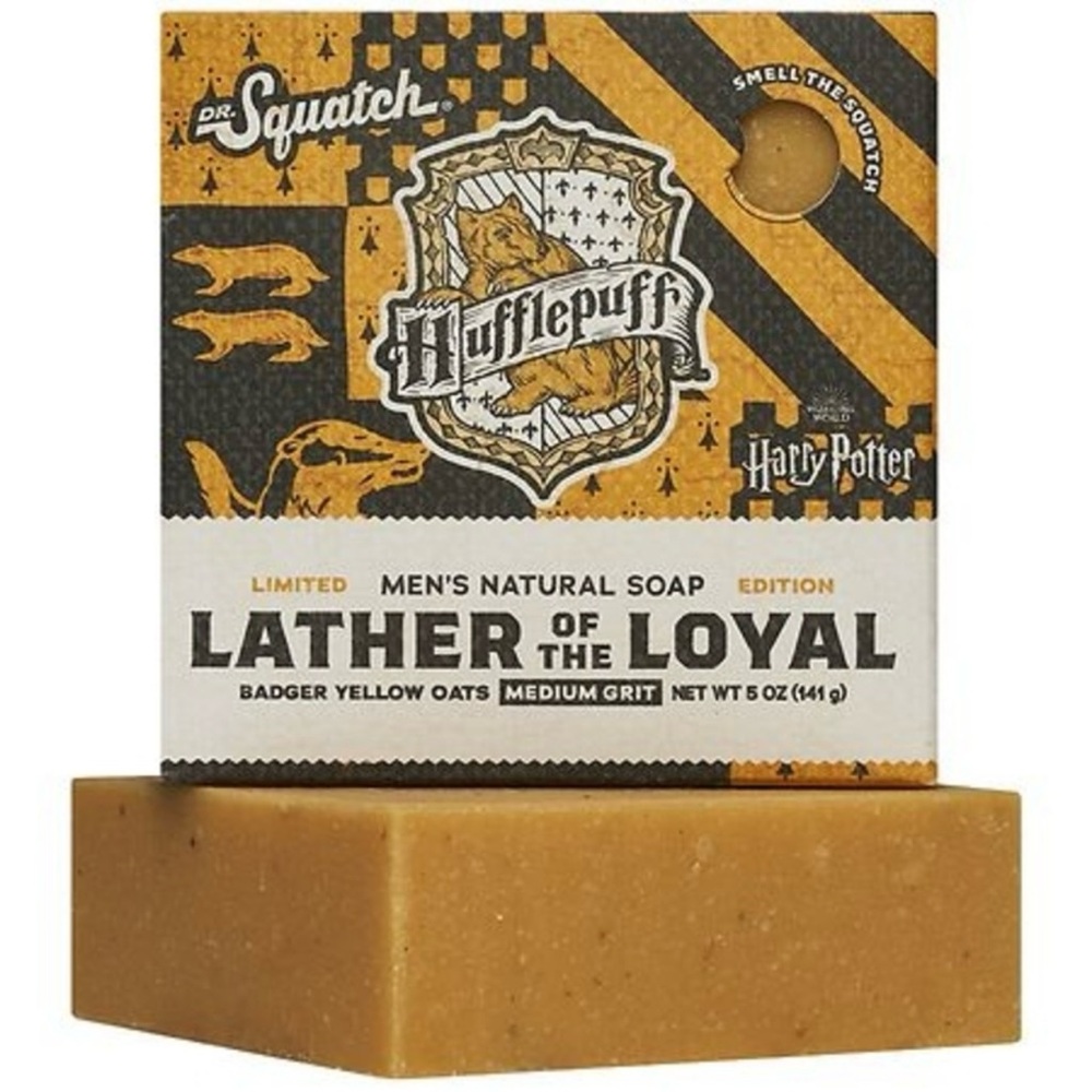 Dr. Squatch Harry Potter Hufflepuff Lather of the Loyal Soap 5 oz Medium Grit